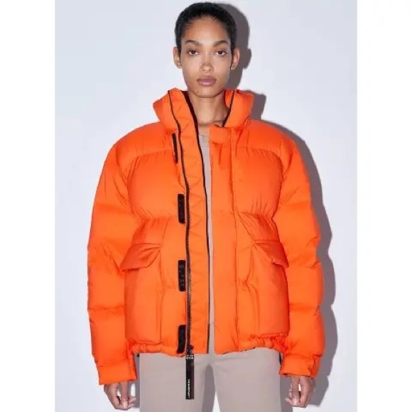 TNA Jackets & Blazers - NWT Orange TNA super puff jacket - limited edition.